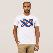 Friese Vlag Shirt (Voorkant volledig)