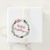 Friese Vrolijke Kerstmis Noflike Krystdagen, Aange Bedankjes Labels (In situ)