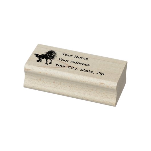 Friese, zwarte hengst, Persoonlijk Adres stempel (Stempel)