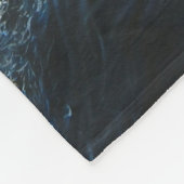 Friese zwarte schoonheid paard hengst fleece deken (Hoek)