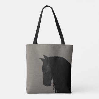 Friesian Allover Print Tote Tas