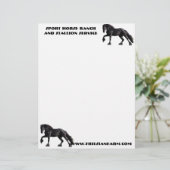 Friesian Colt Briefhoofd (Staand voorkant)