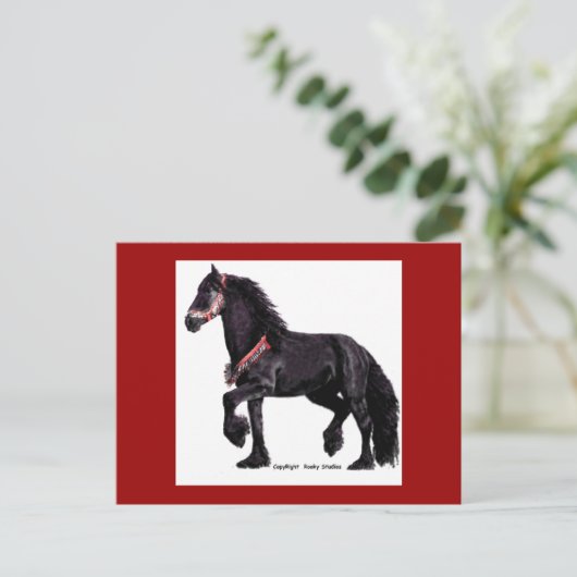 Friesian Dance Briefkaart #5 (Staand voorkant)