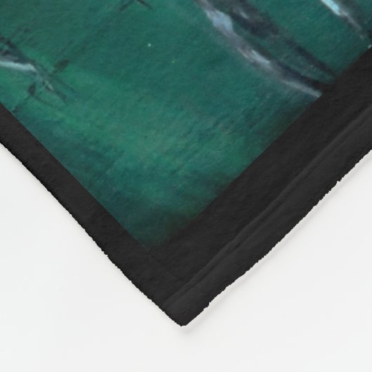 Friesian, De zwarte schoonheid hengst, hardlopen Fleece Deken (Hoek)