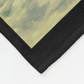 Friesian, De zwarte schoonheidshengst, stormachtig Fleece Deken (Hoek)