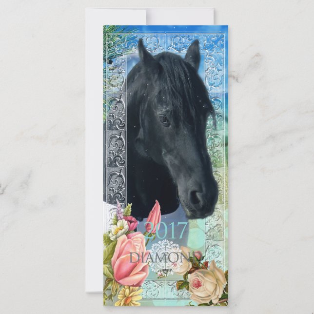 Friesian DIAMOND ~ Calendar Kaart (Voorkant)