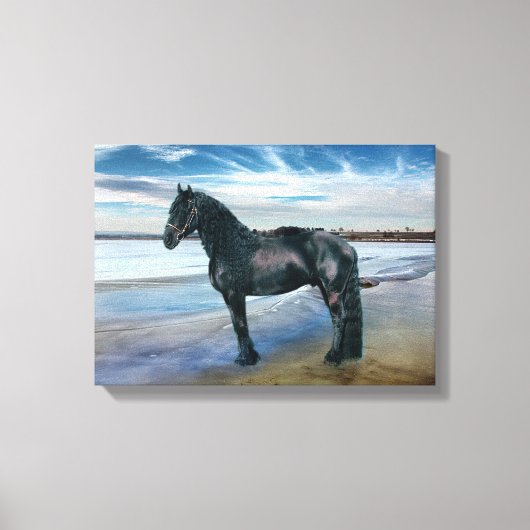 Friesian DIAMOND III - Gewatteerd Canvas Afdruk (Voorkant)