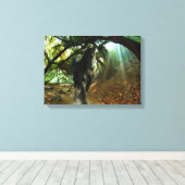 Friesian DIAMOND IV - Gewatteerd Canvas Afdruk (Insitu (Houten vloer))