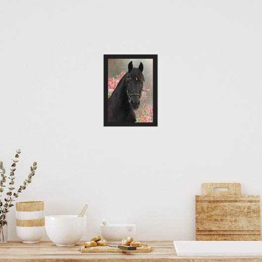 Friesian DIAMOND ~ Portrait 3 - Poster (Keuken)