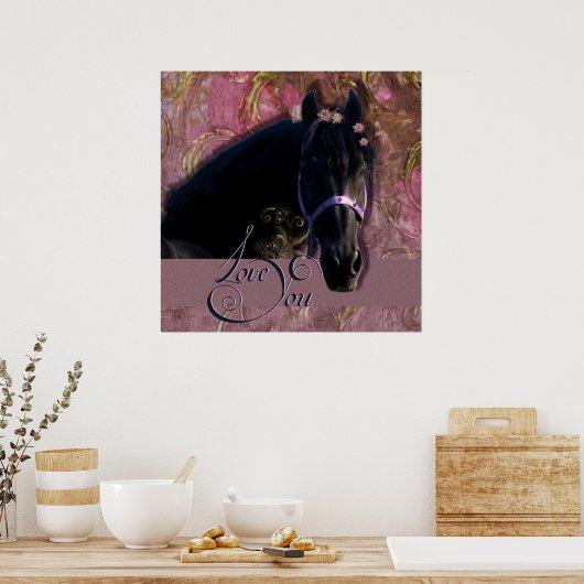 Friesian DIAMOND Portret - Poster (Keuken)