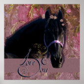 Friesian DIAMOND Portret - Poster (Voorkant)