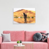Friesian DIAMOND V - Gewikkeld Canvas Afdruk (Insitu (Woonkamer))