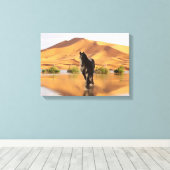 Friesian DIAMOND V - Gewikkeld Canvas Afdruk (Insitu (Houten vloer))