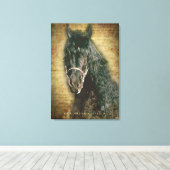 Friesian DIAMOND - Wrapped Canvas Afdruk (Insitu (Houten vloer))