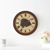 Friesian Draft Horse met zwarte cijfers Grote Klok (Huis)