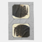 Friesian Draft Horse Silver Grey Theedoek (Verticaal)