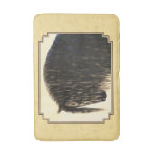 Friesian Draft Horse Yellow Badmat (Voorkant Verticaal)