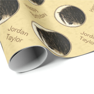 Friesian Draft Horse Yellow Cadeaupapier