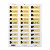 Friesian Draft Horse Yellow Etiket (Full Sheet)
