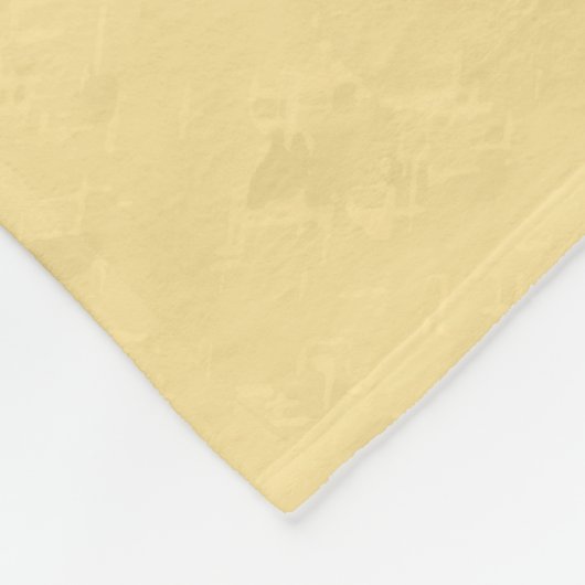 Friesian Draft Horse Yellow Fleece Deken (Hoek)