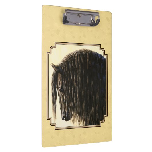 Friesian Draft Horse Yellow Klembord (Rechts)