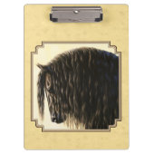 Friesian Draft Horse Yellow Klembord (Voorkant)