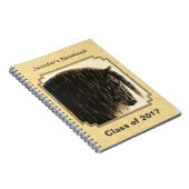 Friesian Draft Horse Yellow Notitieboek (Rechterzijde)