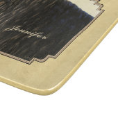 Friesian Draft Horse Yellow Snijplank (Hoek)