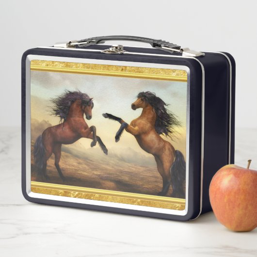 Friesian Draft Horses in een rotsbergdal (In situ)