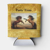 Friesian Draft Horses in een rotsbergdal Blikjeskoeler (Voorkant)