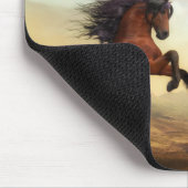 Friesian Draft Horses in een rotsbergdal Muismat (Hoek)