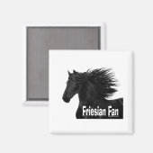 Friesian Fan Magneet (Voorkant / Achterkant)