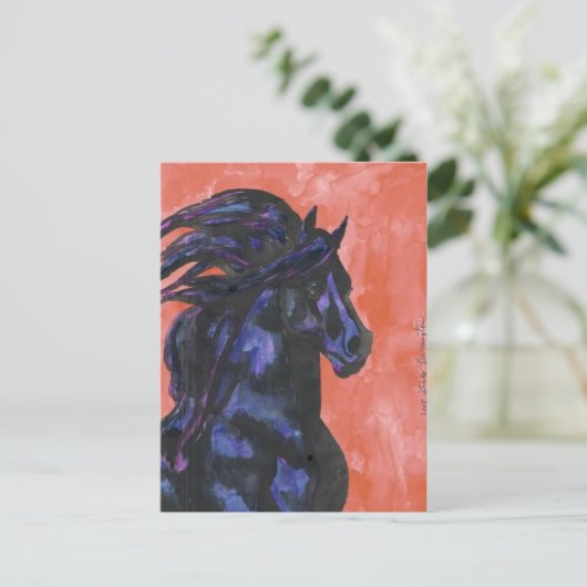 Friesian Fantasy Briefkaart (Staand voorkant)