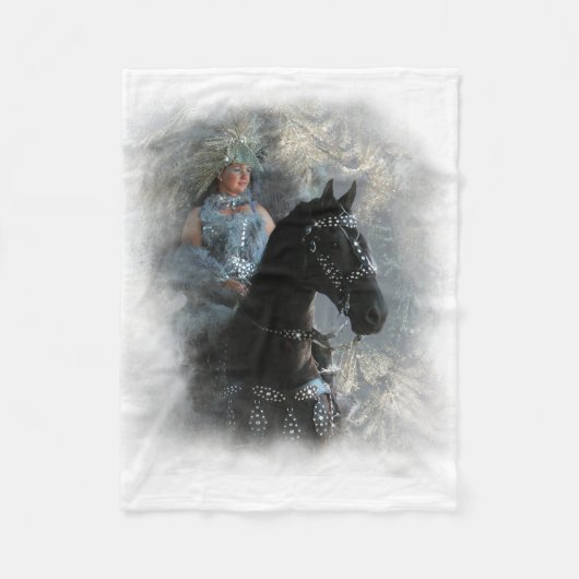 Friesian Fantasy Fleece Blanket (Voorkant)