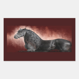 Friesian Fire Rechthoekige Sticker