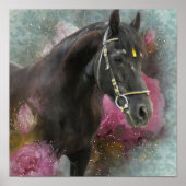 Friesian Horse - Art Print (Voorkant)