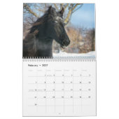 Friesian Horse Calendar Kalender (Feb 2027)
