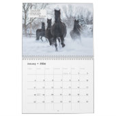 Friesian Horse Calendar met Bijbelversen Kalender (Jan 2026)