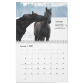 Friesian Horse Calendar met Bijbelversen Kalender (Jan 2027)