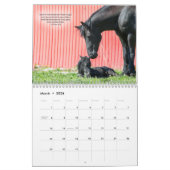 Friesian Horse Calendar met Bijbelversen Kalender (Mar 2026)