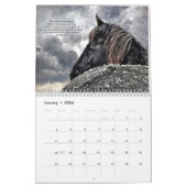 Friesian Horse Calendar met Bijbelversen Kalender (Jan 2026)