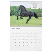 Friesian Horse Calendar met Bijbelversen Kalender (Mar 2027)