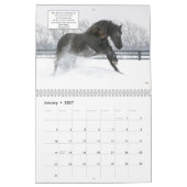 Friesian Horse Calendar met Bijbelversen Kalender (Jan 2027)