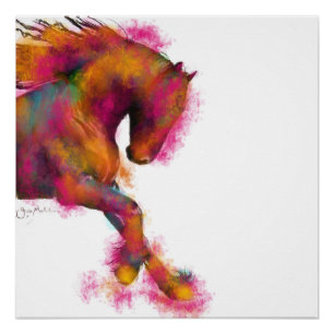 Friesian Horse in CoLouR ' CooL MaJeSTiK ' Perfect Poster