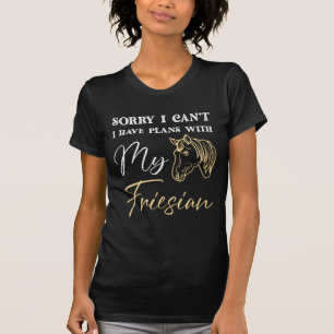 Friesian Horse Lover Gift for Girl, jongen T-shirt