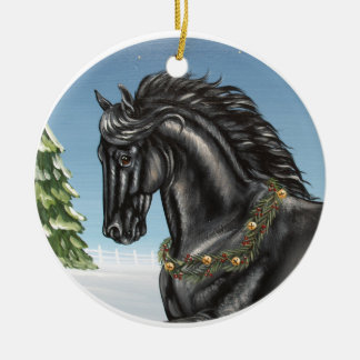 Friesian Horse Ornament