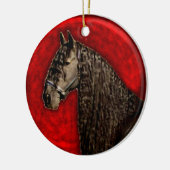 Friesian Horse Ornament (Links)