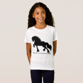 Friesian horse t-shirt (Voorkant volledig)