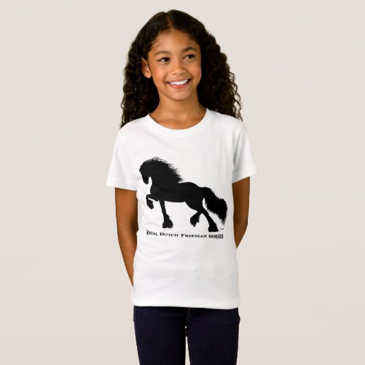 Friesian horse t-shirt (Voorkant volledig)