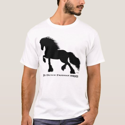 Friesian Horse T-shirt (Voorkant)